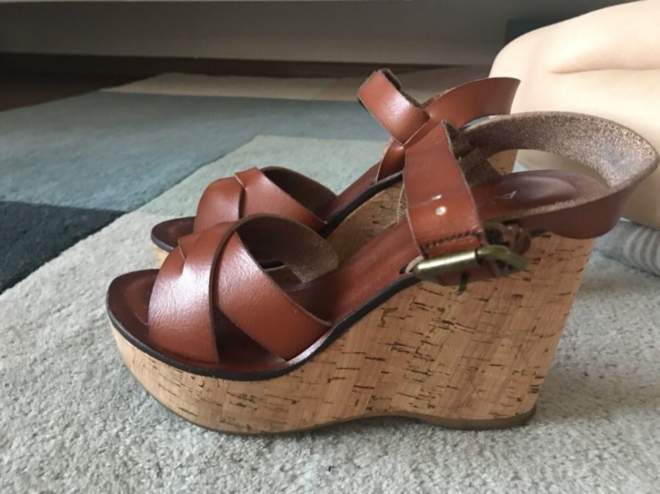 Aldo 37 buty na koturnie stan idealny