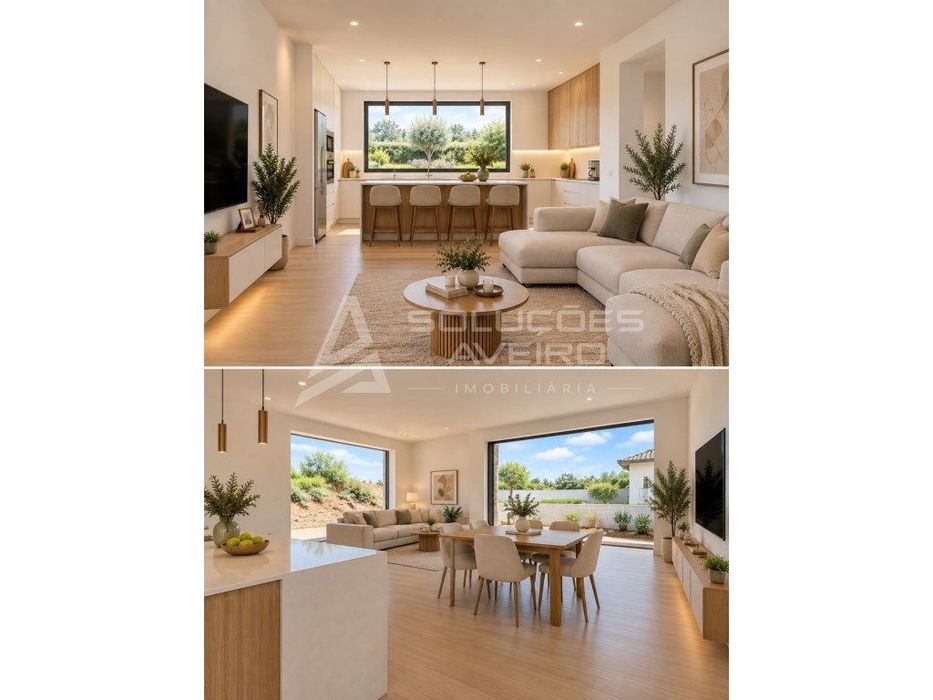 Moradia Térrea T3 Nova em Construção | Open Space 60,60 m² | Terren...