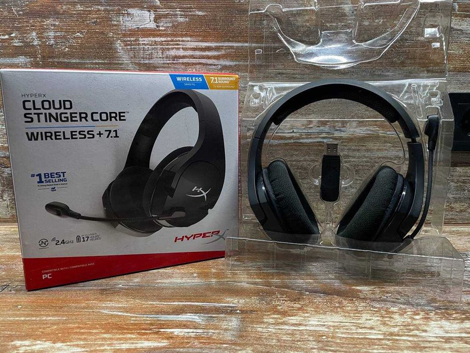 Беспроводная игровая гарнитура HyperX Cloud Stinger Core Wireless+ 7.1