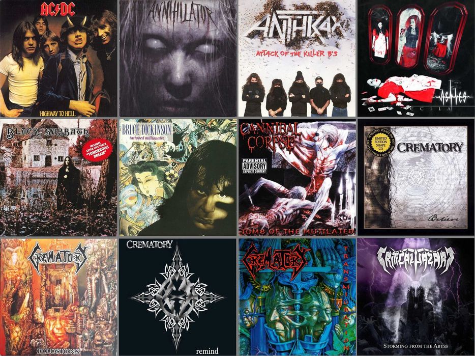 96 CDs - Coleção De Metal - Raros - Muito Bom Estado