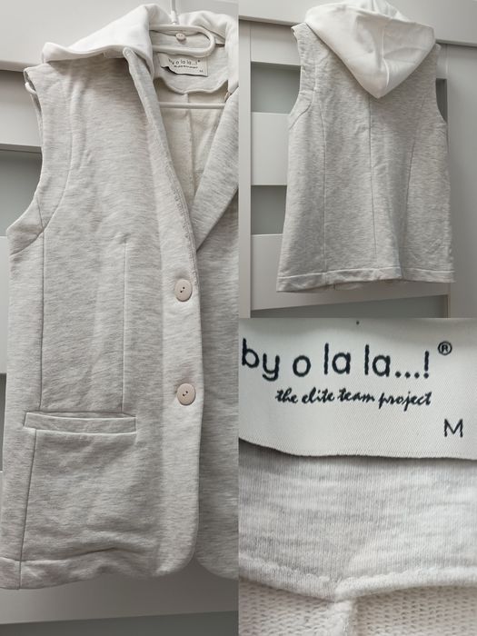 Kamizelka by o La La szary melanż