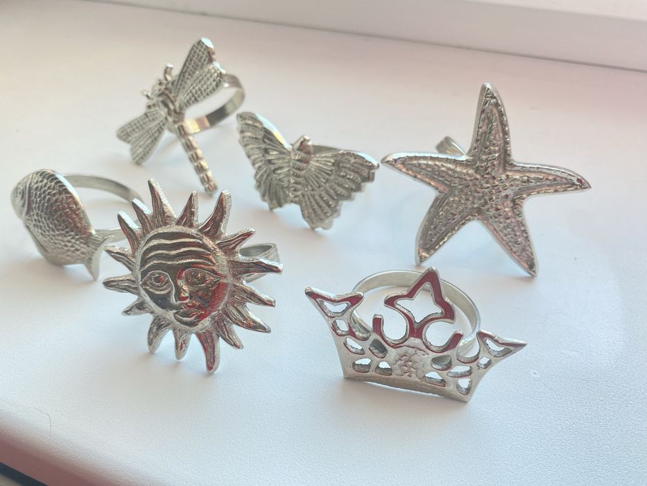 Кольца для салфеток, набор 6 шт.