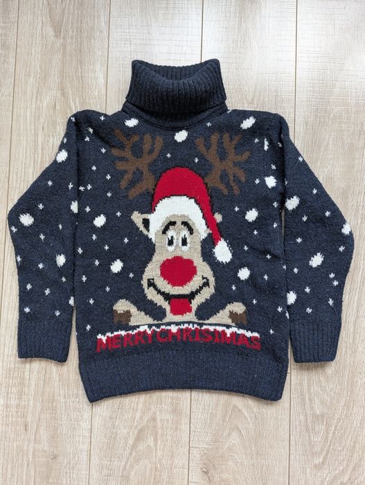 Кофта ,гольф новорічний 7-8 років