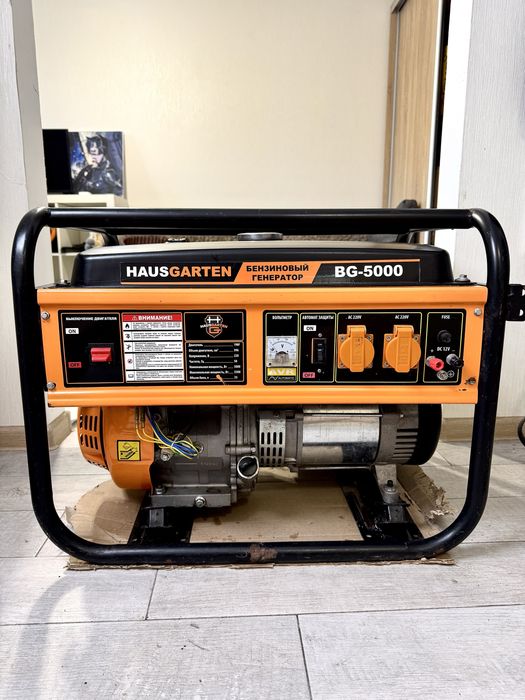 Генератор бензиновий hausgarten bg-5000, мідь