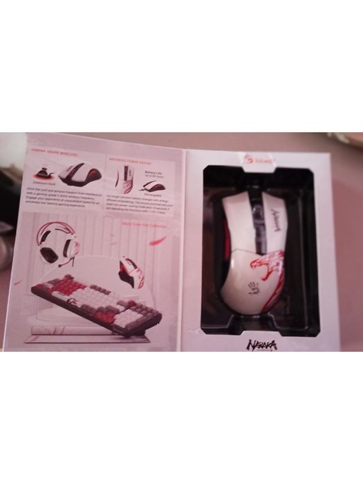 Мышь  A4tech Bloody R90 Plus Безпроводная Naraka(красный дракон)