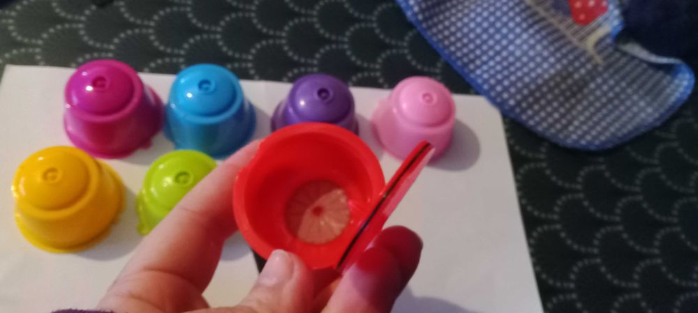 Conjunto de 7 cápsulas reutilizáveis dolce Gusto + escova + colher