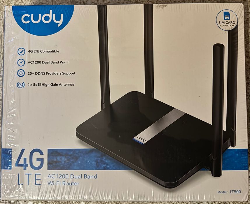 Cudy LT500 LTE 4G LTE 2,4 / 5ghz router GSM karta SIM Ac1200 dual band