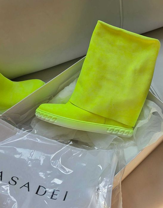 CASADEI  orginalne kozaki koturna roz 40