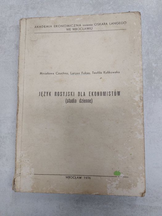 Język rosyjski dla ekonomistów. 1976. Czuchno, Fuksa, Kulikowska