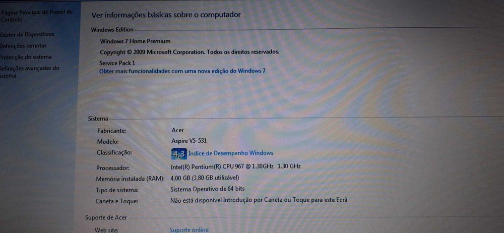Vendo pc portatil acer aspire v5