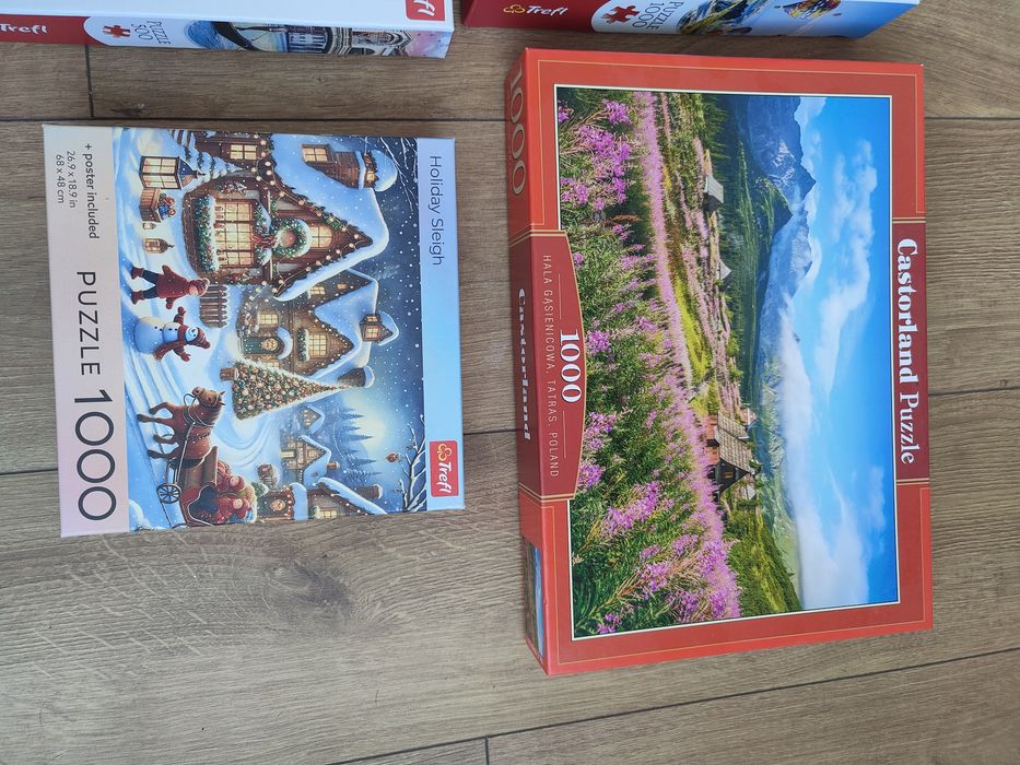Puzzle 1000 i 500 elementów kompletne