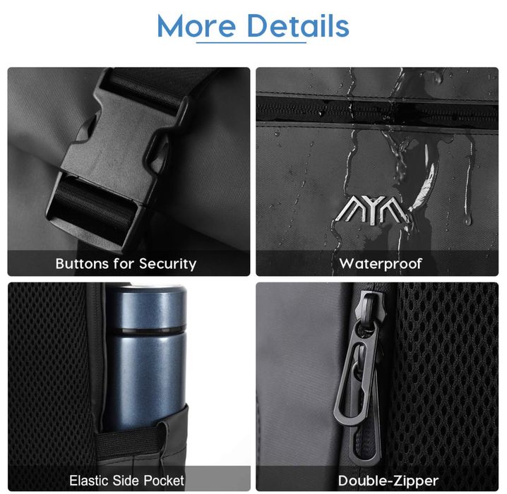 Rolltop Plecak rowerowy,męski plecak szkolny