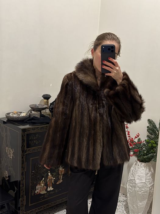 Шуба натуральна з ондатри