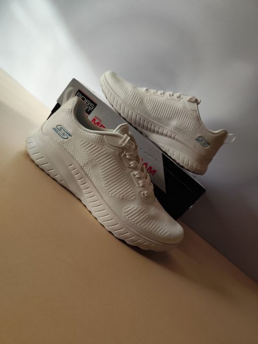 Skechers BOBS Squad Chaos białe damskie 39 | Memory Foam