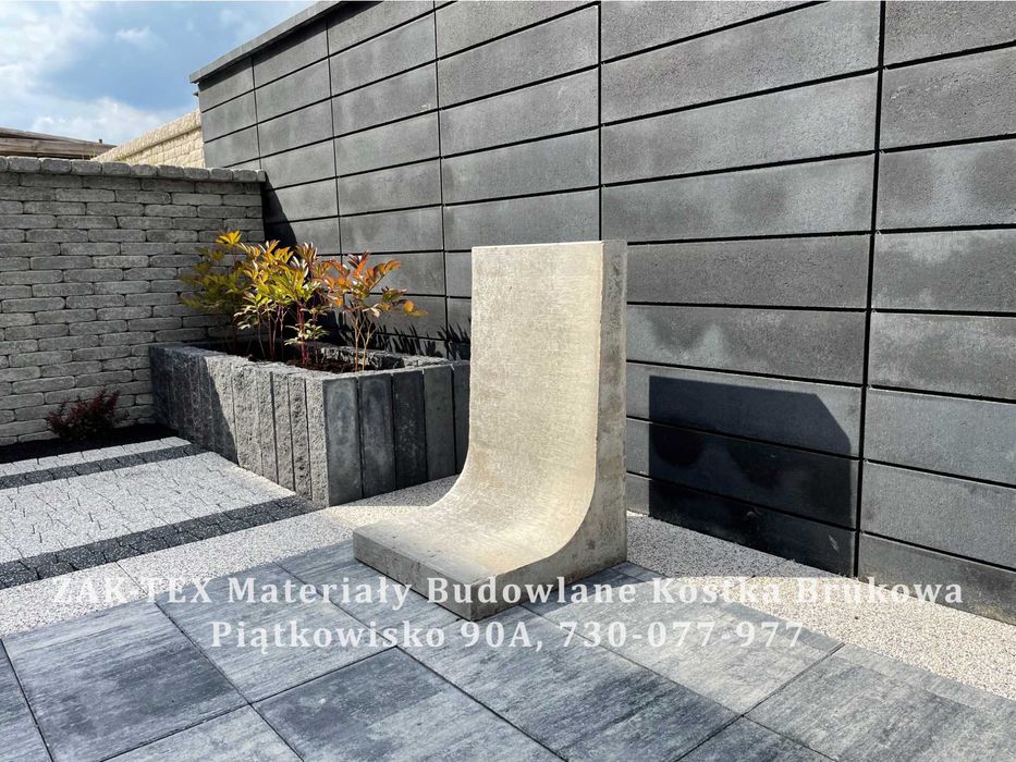 Mur Oporowy L-KA 50x50x80 cm ściana oporowa L betonowa