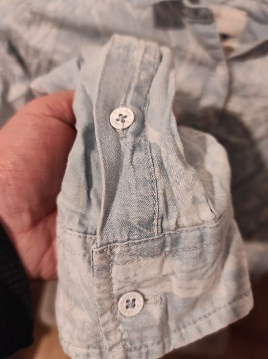 Jasno niebieska damska koszula w palmy jeansowa rozmiar M firma Divers