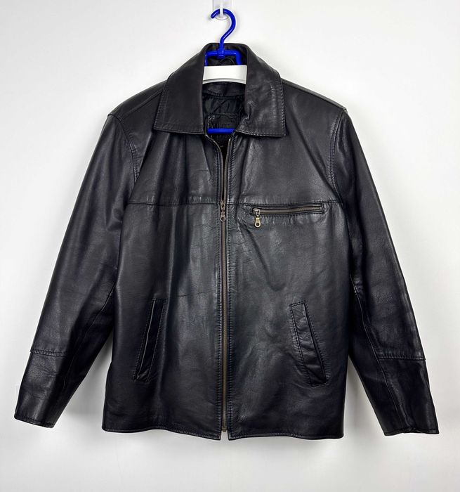 Kurtka skórzana męska pilotka TRUCKER Suchy Las szwedka z podpinką L