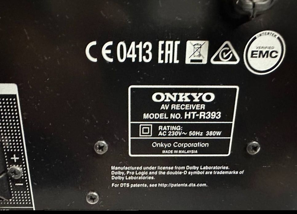5.1 Amplituner Onkyo HT-R393, 5*110Watt, HDMI, Bluetooth