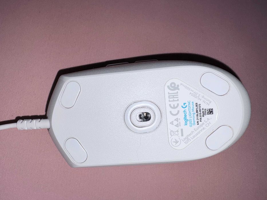 Myszka Logitech G203 lightsync biała z oryginalnym pudełkiem