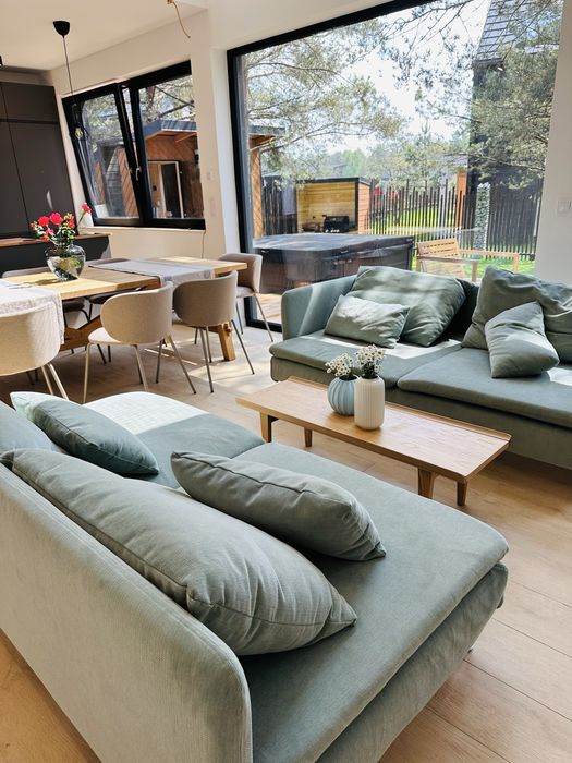 Horyzont Borsk Domek Kaszuby SPA sauna JEZIORO nocleg 10 osób ROWERY