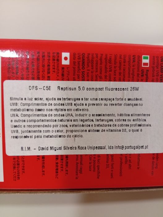 Lâmpada para répteis