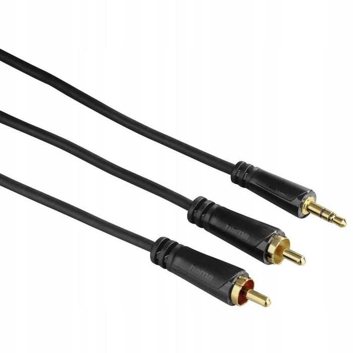 Kabel Hama minijack (3,5 mm) - 2x RCA (cinch) 3 m