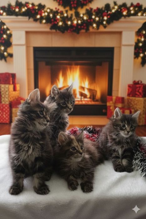 Котятки    мейн-кунятки- лучший подарок