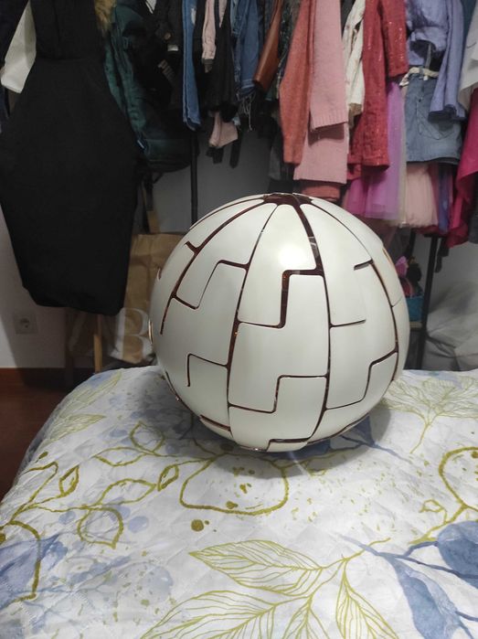 Candeeiro Branco Dourado