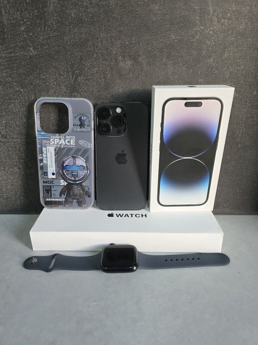 Iphone 14 pro 128gb nowa bateria + apple watch se 2 bateria 88%