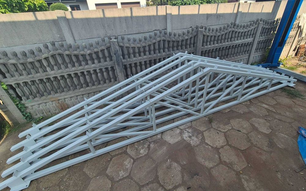 Konstrukcja hali stalowej 6,30 x 16 m