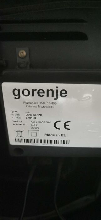Okap przyścienny GORENJE DVG 600 ZBE