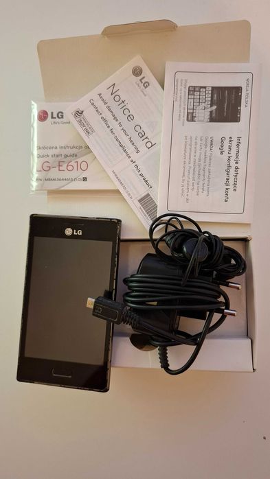 Telefon LG model LG-E610 SWIFT L5, czarny, komplet