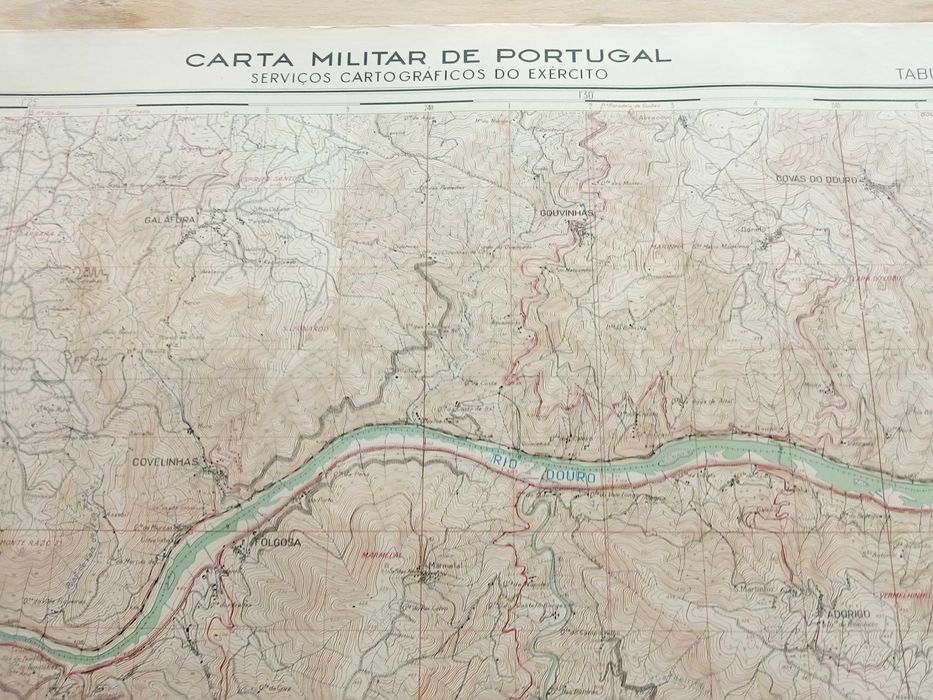 Carta Militar - Tabuaço - Escala 1 / 25000 - Ano 1945