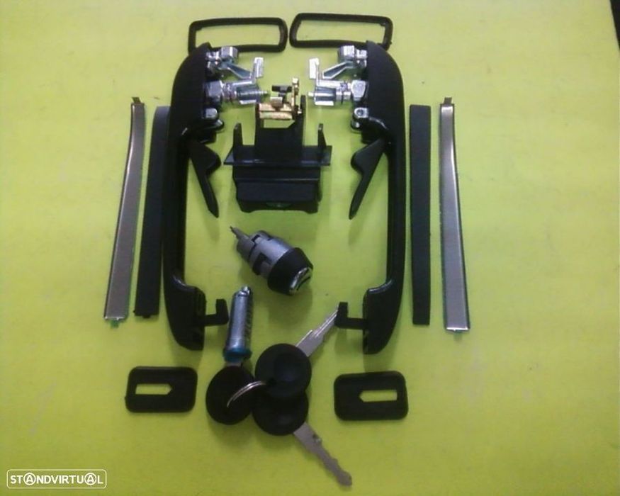 conjunto de fechos com chaves novo vw golf II 1983-1991