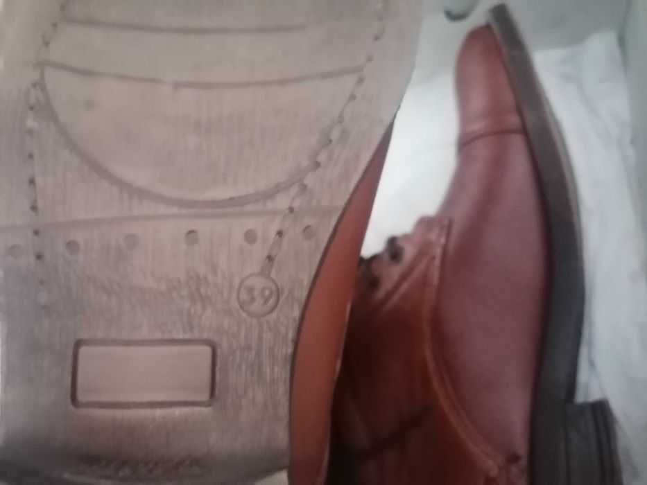 Botas Seaside em couro genuíno – Tamanho 39 – Novas, nunca usadas