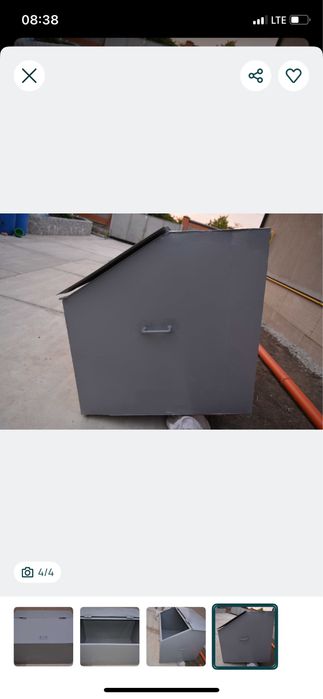 Металевий ящик  з кришкою. 1.5    м3