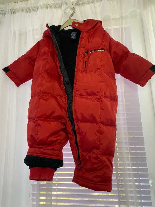 Дитячий комбінезон POLO by Ralph Lauren (пух) та чобітки - мокси