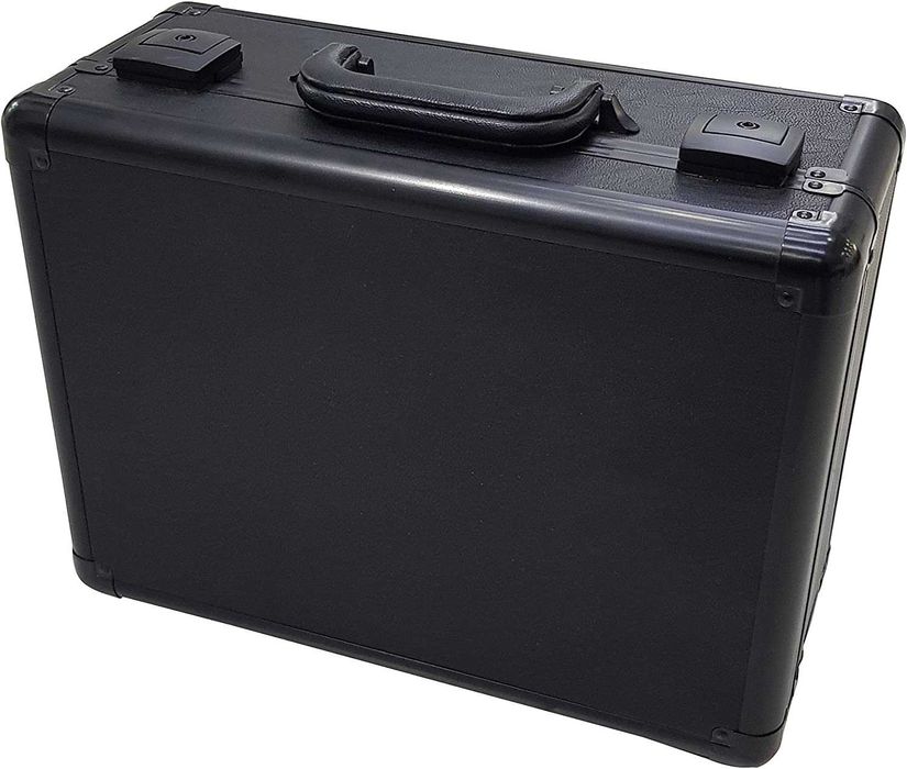 Mala de maquilhagem com luz LED - cosmética - cor preta