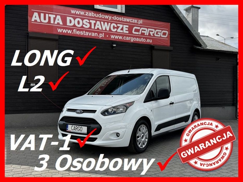 Ford Connect  100KM! L2H1 LONG Klima Tempomat VAT-1 Faktura 23% 3 Osobowy