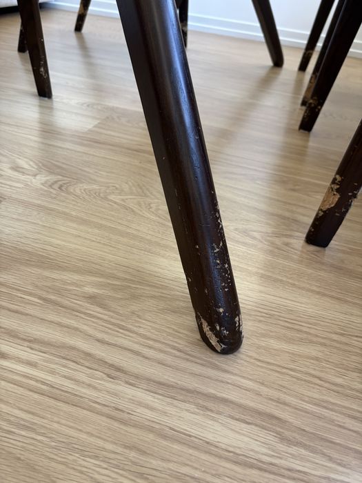 Mesa de vidro jantar + 4 cadeiras