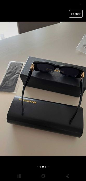 Óculos de sol unisexo Balenciaga usados pouco