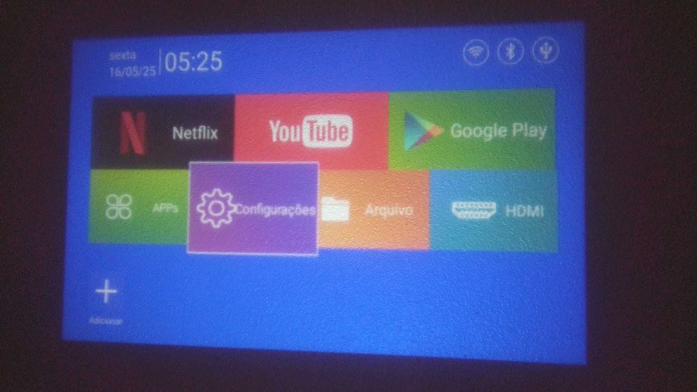 Projetor Smart HY300 – Wi-Fi + Bluetooth | Suporte 4K