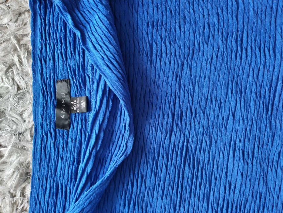 Spódnica mini, chabrowa Amisu r. 36