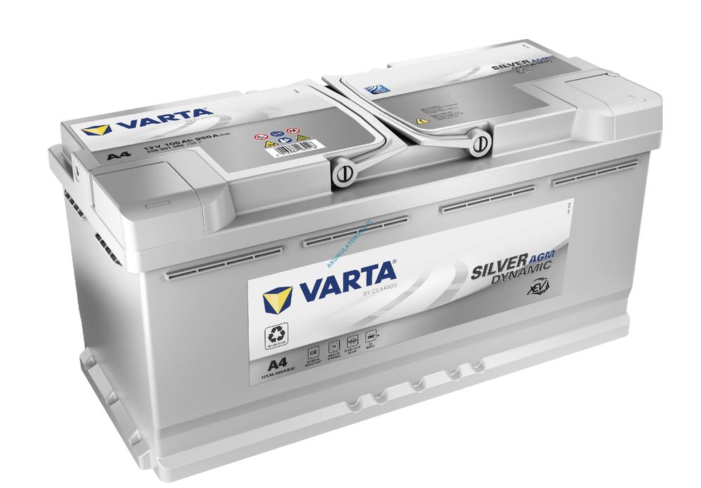 Akumulator VARTA AGM 105Ah 950A A4 H15 Łopuszańska 22