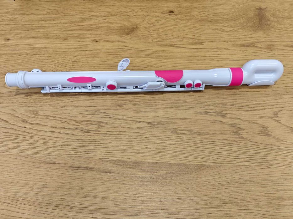 Título: Flauta transversal Nuvo jFlute 2.0 – branca/rosa – como nova – ideal para iniciação musical