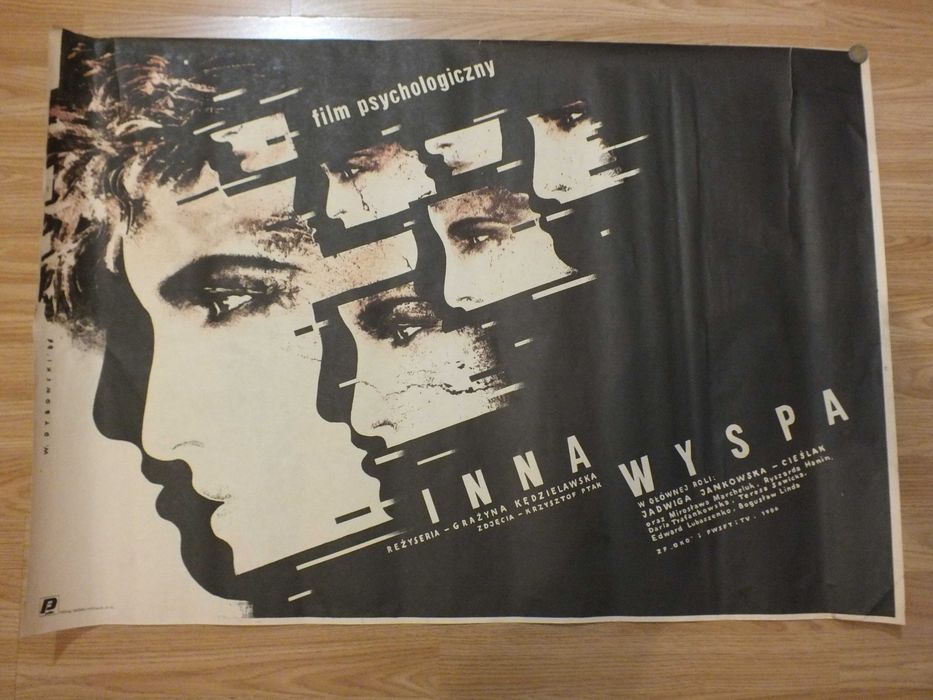 Plakat Filmowy-Inna wyspa-WITOLD DYBOWSKI 1986.Oryginał.Pierwodruk