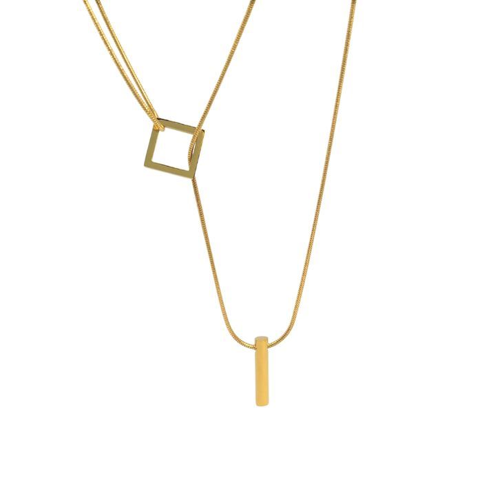 Podwójna Celebrytka Premium - Asymetryczna