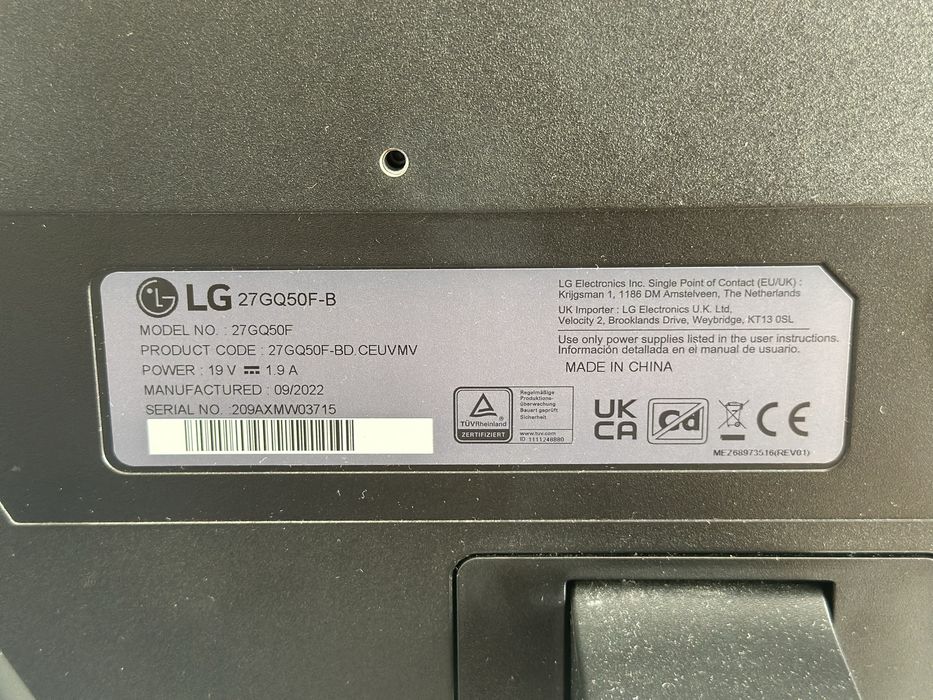 Monitor LG  ultragear HDR 27 polegadas450802244922920962