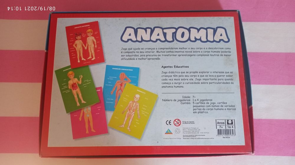 Jogo de tabuleiro Anatomia