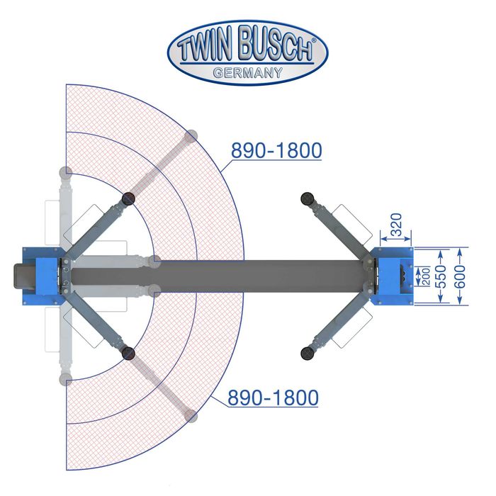 Підіймач Twin Busch 5т TW-250
